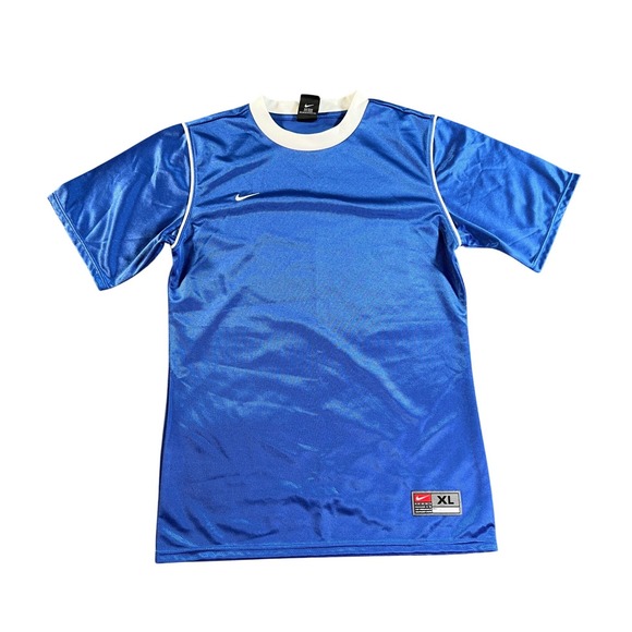 Nike Other - Vintage Nike Jersey Kids XL Blue Short Sleeve Soccer Shirt Nike Team RN 56323